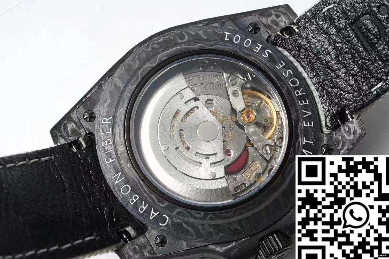 Carbon II Dial GMT-MASTER Rolex Fiber Fabric Diw Strap 1224